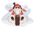 Santa biker