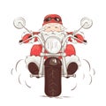 Santa biker