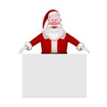 Santa with Blank sign