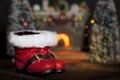 Santa Boots Fireplace