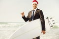 Santa Business Surfist