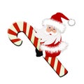 Santa with Candy cane Royalty Free Stock Photo