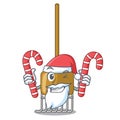 Santa with candy Garden tools and supplies for soil treatment character