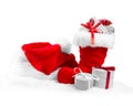 Santa Cap and Shoe Royalty Free Stock Photo