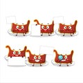 santa carriage cartoon character bring information board