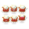 Santa carriage cartoon designs as a cute angel character