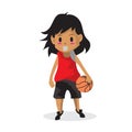 Boy play Basketball character design cartoon art illustration
