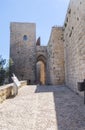 Santa Catalina castle entrance, Jaen, Spain Royalty Free Stock Photo