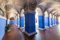 Blue Cloister at the Santa Catalina Monastery Royalty Free Stock Photo