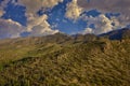 Golden Hour Splendor of the Santa Catalina Mountains Royalty Free Stock Photo