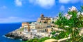 Santa Cesarea Terme, beautiful coastal town in Puglia,famous fo Royalty Free Stock Photo