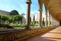 Santa Chiara cloister, Naples, Italy