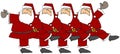 Santa Chorus Line