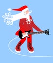 Santa Christmas musician