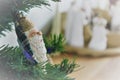 Santa Christmas Ornament Nativity Background