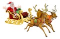 Santa Christmas Sled Royalty Free Stock Photo