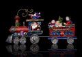 Santa Christmas Train Royalty Free Stock Photo