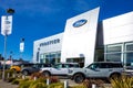 Santa Clara, CA, USA - January 14, 2021: Ford Motor Company dealership and service.