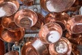 Copper pots in Santa Clara del Cobre Mexico Royalty Free Stock Photo