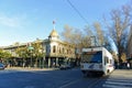 Santa Clara VTA light rail, San Jose, California, USA Royalty Free Stock Photo