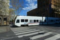 Santa Clara VTA light rail, San Jose, California, USA Royalty Free Stock Photo