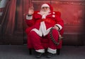 Santa Claus arrived in Zagreb, capital of Croatia Royalty Free Stock Photo