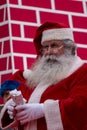 santa claus atending the audience Royalty Free Stock Photo