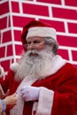 santa claus atending the audience Royalty Free Stock Photo