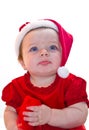 Santa Claus baby girl Royalty Free Stock Photo