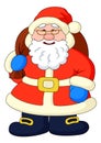 Santa Claus with with bag of gifts