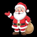 Santa Claus With A Bag With Presents Royalty Free Stock Photo
