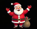 Santa Claus With A Bag With Presents Royalty Free Stock Photo