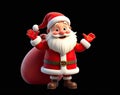 Santa Claus With A Bag With Presents Royalty Free Stock Photo