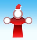 Santa Claus banner. Royalty Free Stock Photo