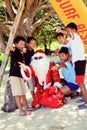 Christmas holidays in Bali, vacation in a beautiful place near the sea