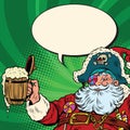 Santa Claus beer in the Irish pub