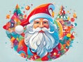 Unique and Creative image of Santa Claus