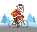 Santa Claus The Bicycle Messenger