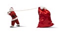 Santa Claus with big sack Royalty Free Stock Photo