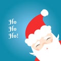 Santa Claus blue background Royalty Free Stock Photo