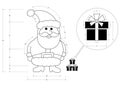 Santa Claus Blueprint Royalty Free Stock Photo