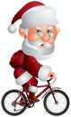 Santa Claus on the BMX Bicycle