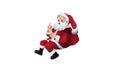 Santa Claus carrying big bag, Portrait of Santa Claus, sack full of presents, Merry Christmas Royalty Free Stock Photo