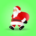 Christmas vector illustration of Santa Claus. Royalty Free Stock Photo