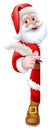 Santa Claus Christmas List Cartoon Royalty Free Stock Photo