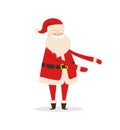 Santa Claus Cartoon Xmas Character Vector Icon