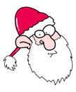 Santa Claus Cartoon Cute Look Red Hooded Santa Claus Royalty Free Stock Photo