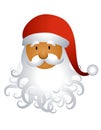 Santa Claus Cartoon Head 2 Royalty Free Stock Photo