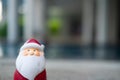 Santa Claus ceramic doll. Concept of happy festival Royalty Free Stock Photo