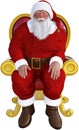 Santa Claus, Chair Sitting, isolated